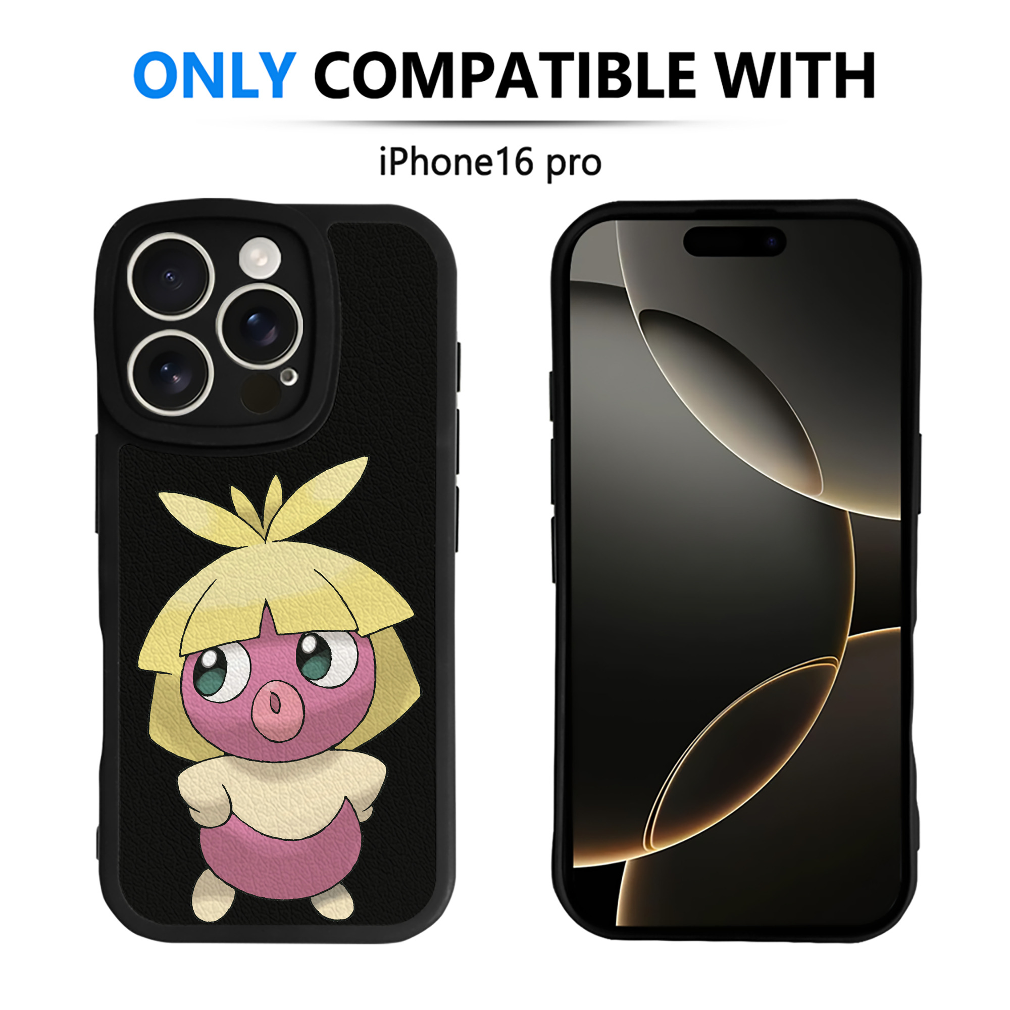 （画像用） ポケットモンスター Pokémon 【iPhone 16シリーズ対応】シリコンスマホケース（レザー調） 材質：シリコン